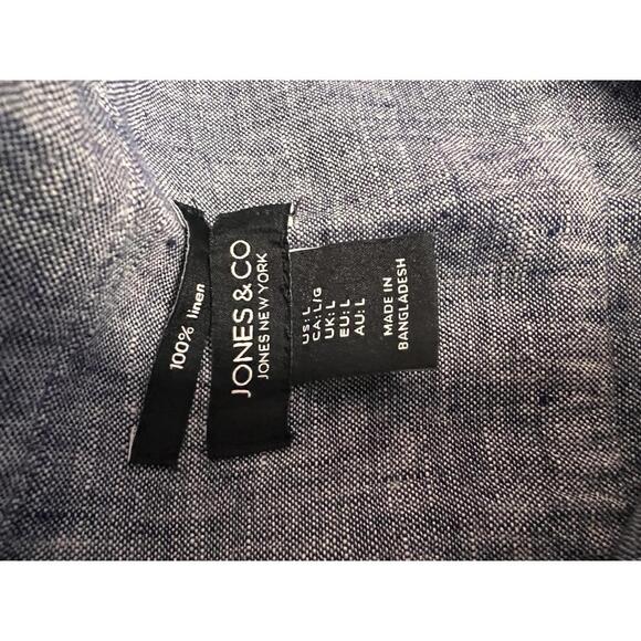 Jones & Co 100% Linen Women's Jacket Size L - Picture 2 of 3